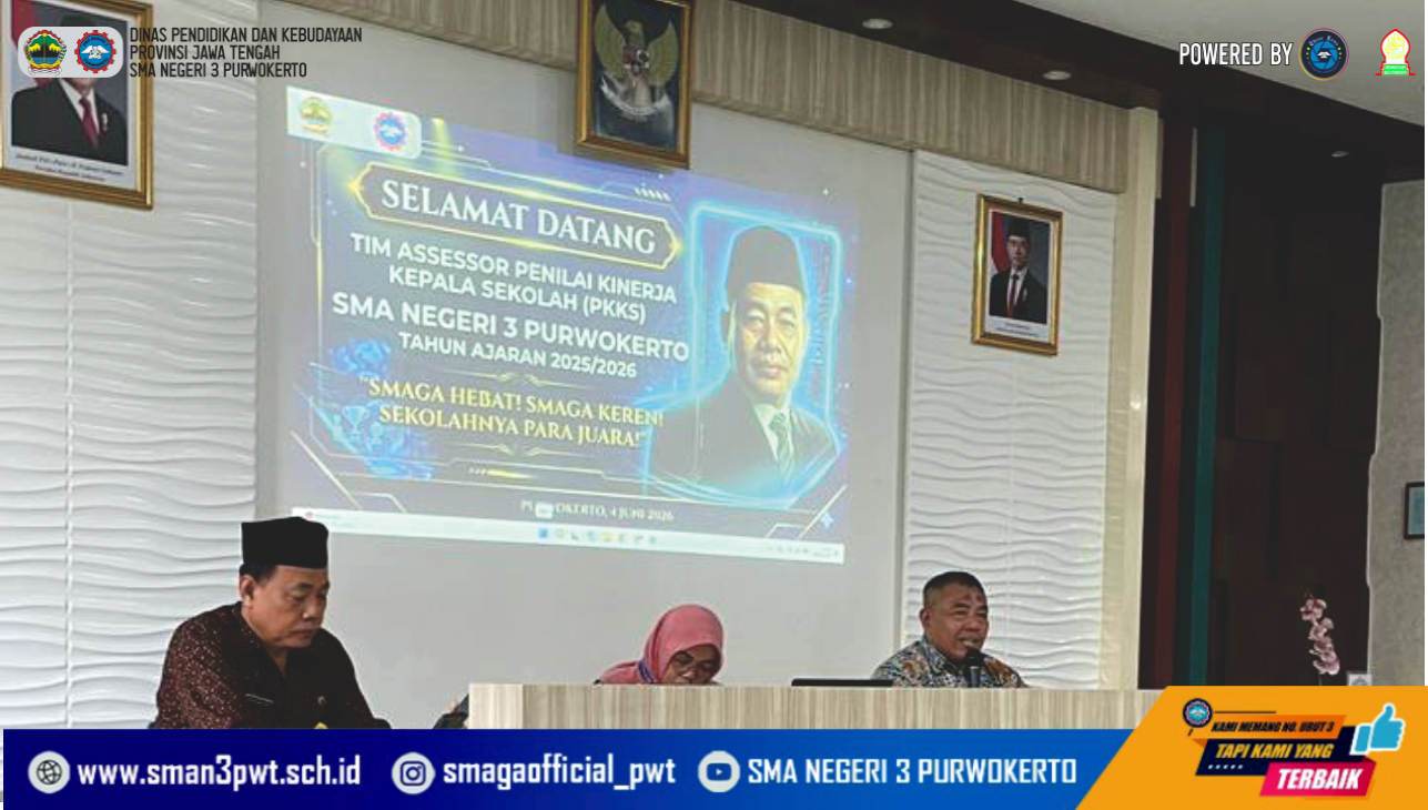 Pembukaan Penilaian Kinerja Kepala Sekolah (PKKS) SMA Negeri 3 Purwokerto Tahun 2026 Berlangsung Khidmat dan Penuh Semangat